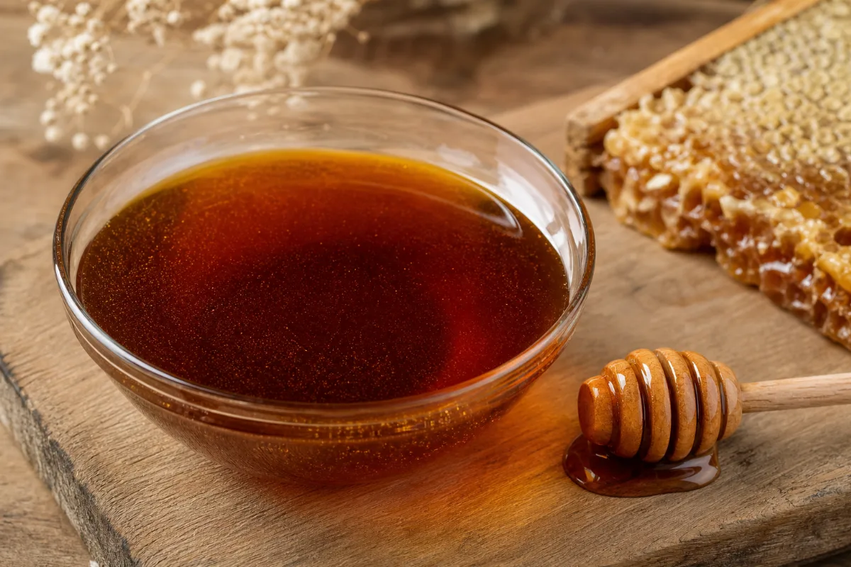 Close-up of jarrah honey