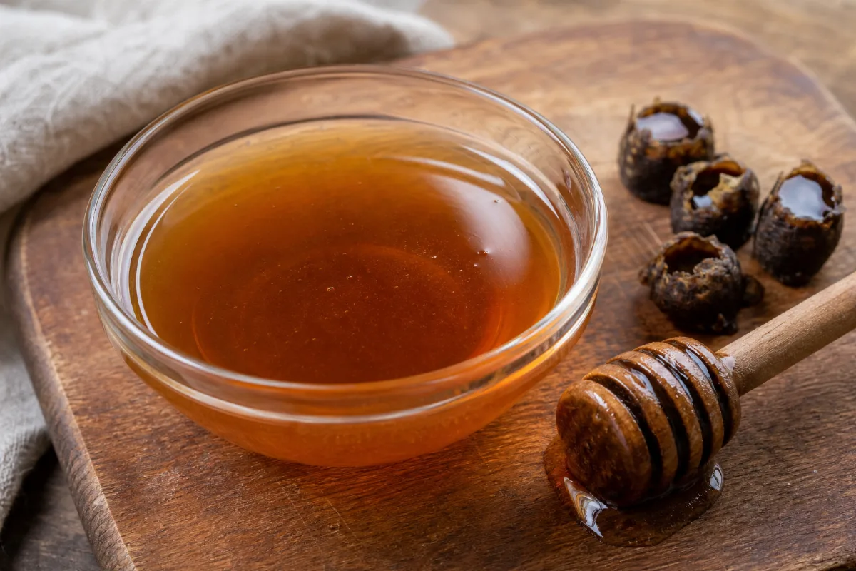 Close-up of stingless bee honey