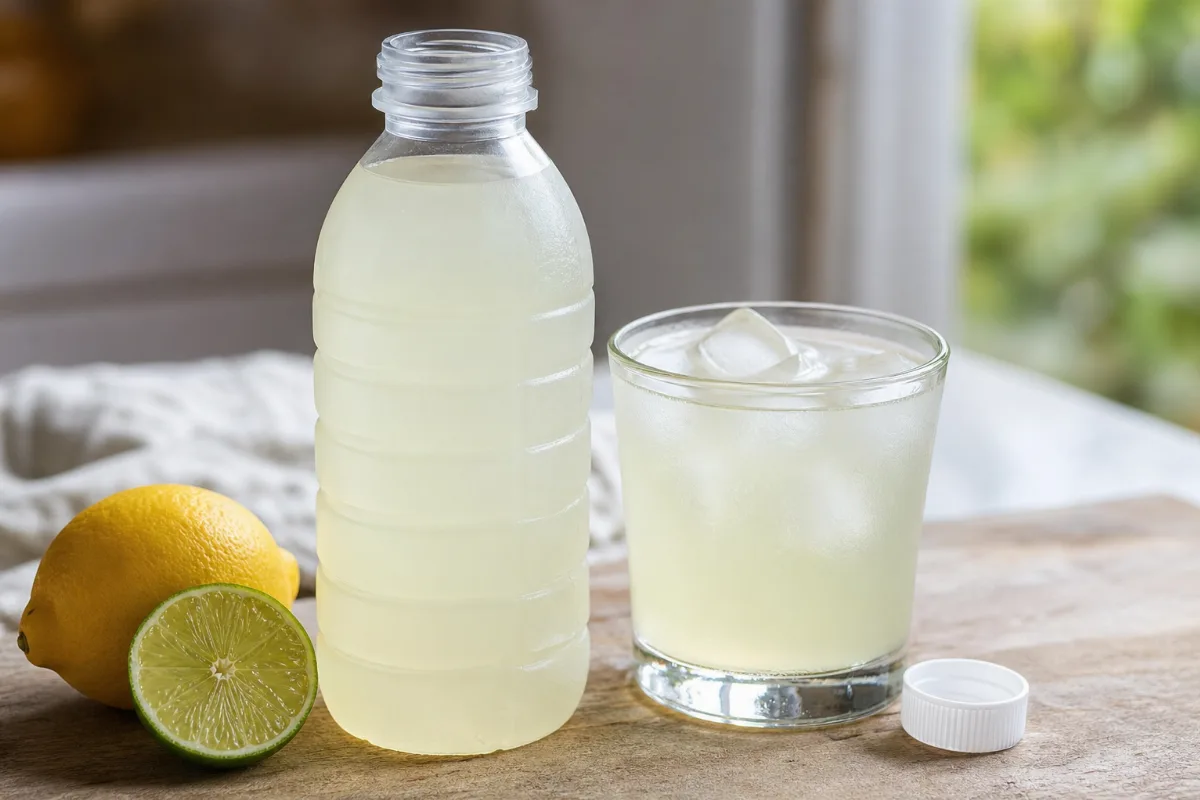 Close-up of sports & electrolyte drinks
