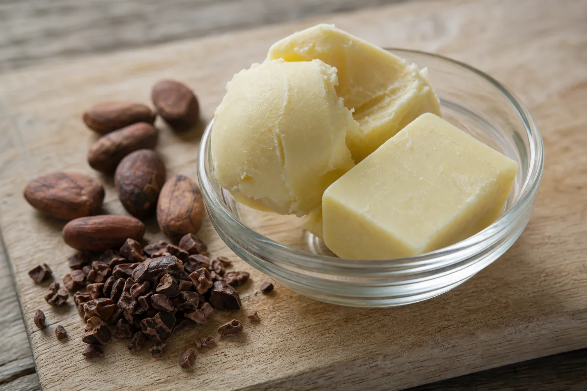 Close-up of cocoa butter