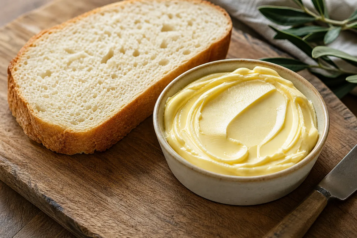 Close-up of margarine & plant-oil spreads