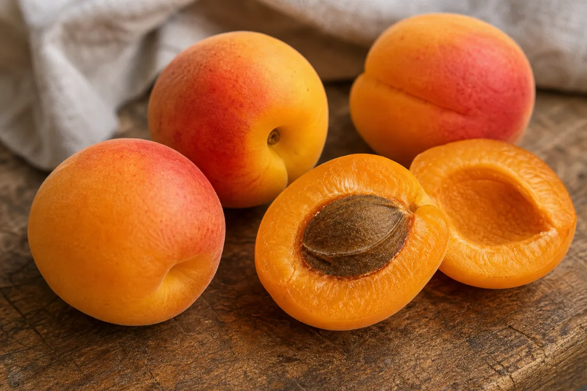Close-up of apricots