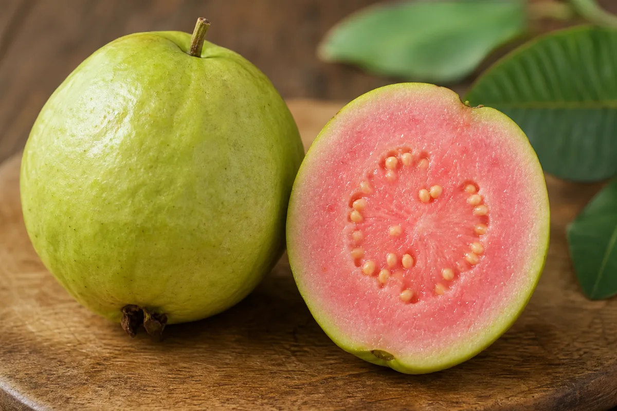 Close-up of guava