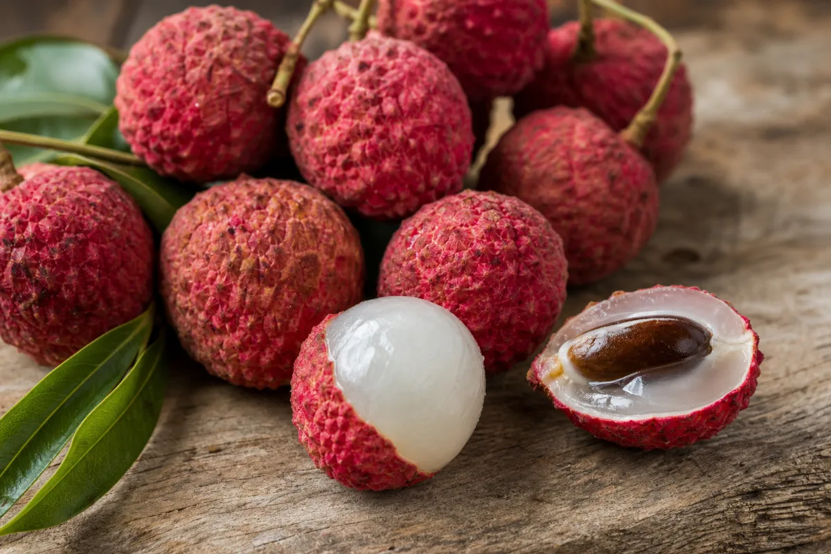 Close-up of lychee