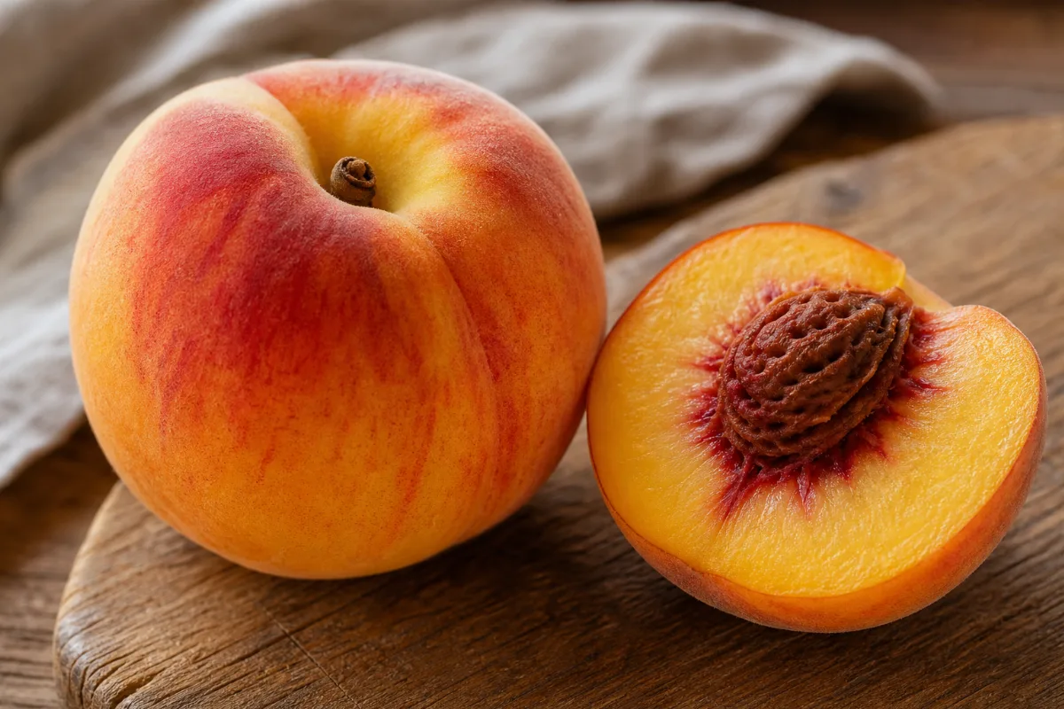Close-up of peaches