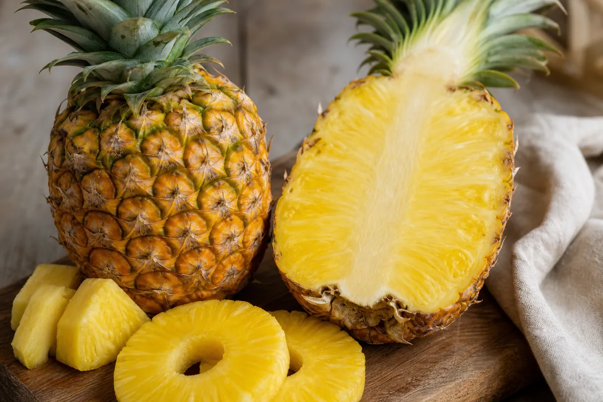 Close-up of pineapple