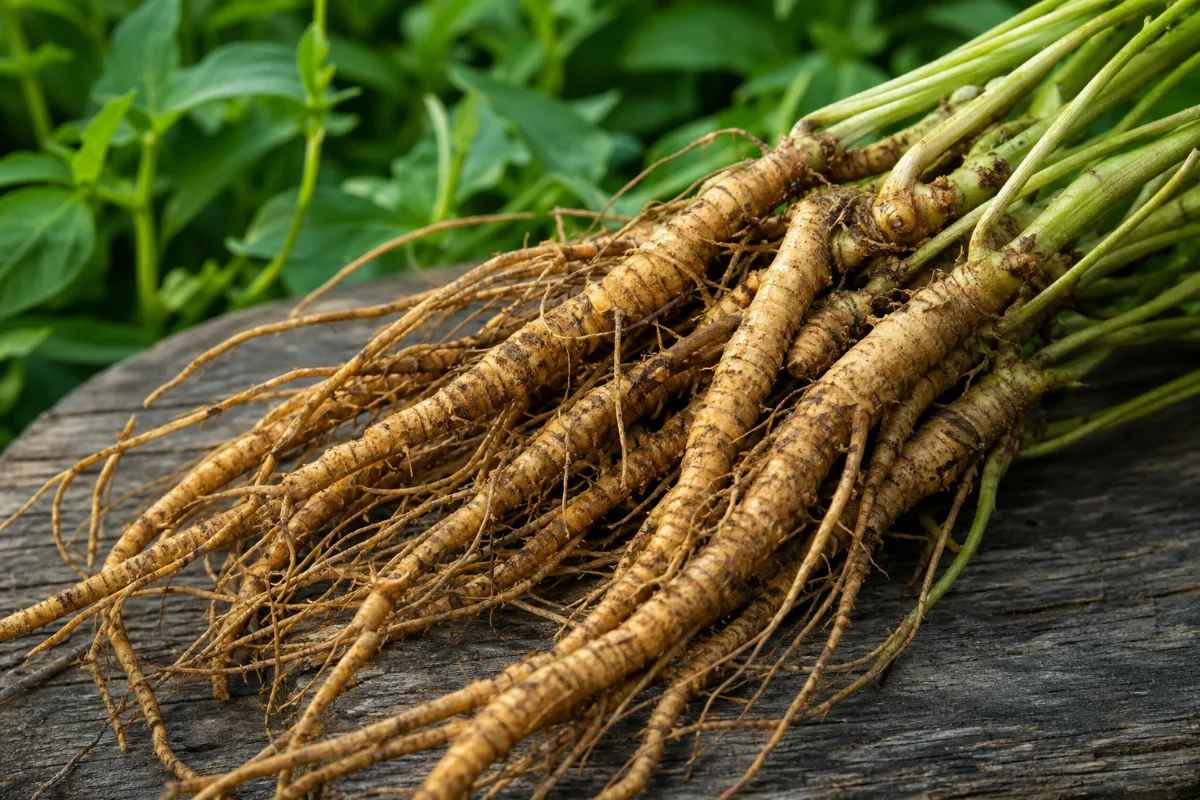 Baikal skullcap (huang qin), the dried root is the part used