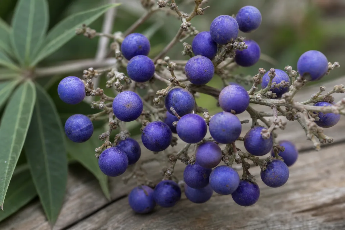Close-up of chasteberry (vitex agnus-castus): uses, evidence and safety