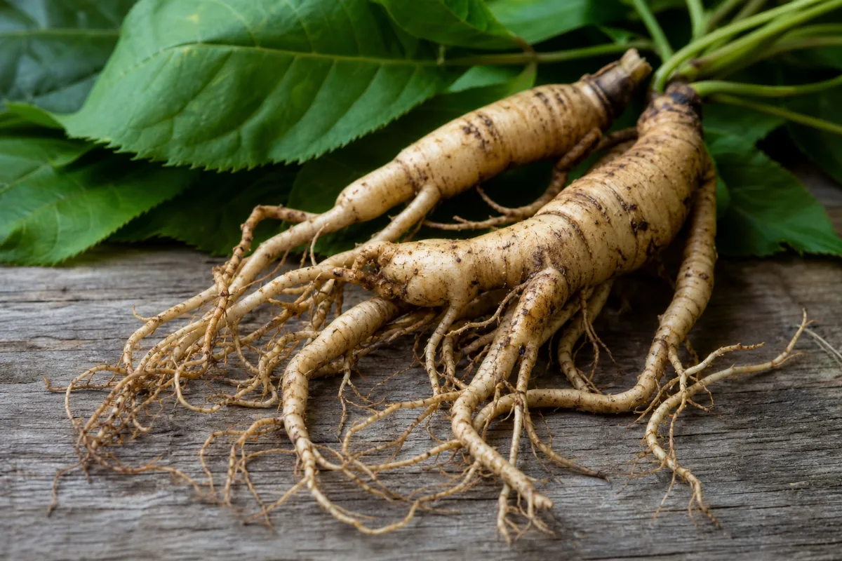 Close-up of eleuthero (siberian ginseng)