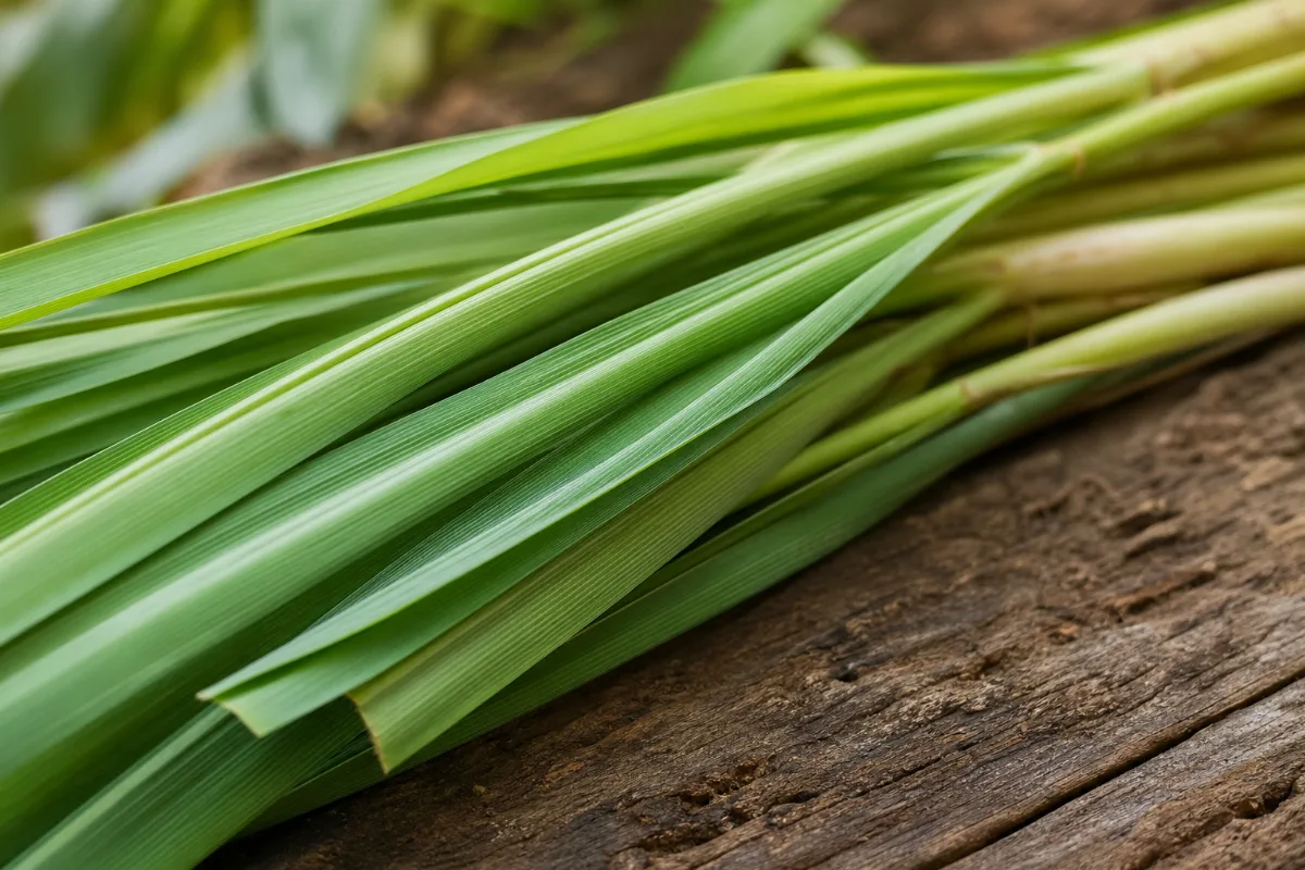 Close-up of lemongrass (cymbopogon citratus): uses, evidence and safety