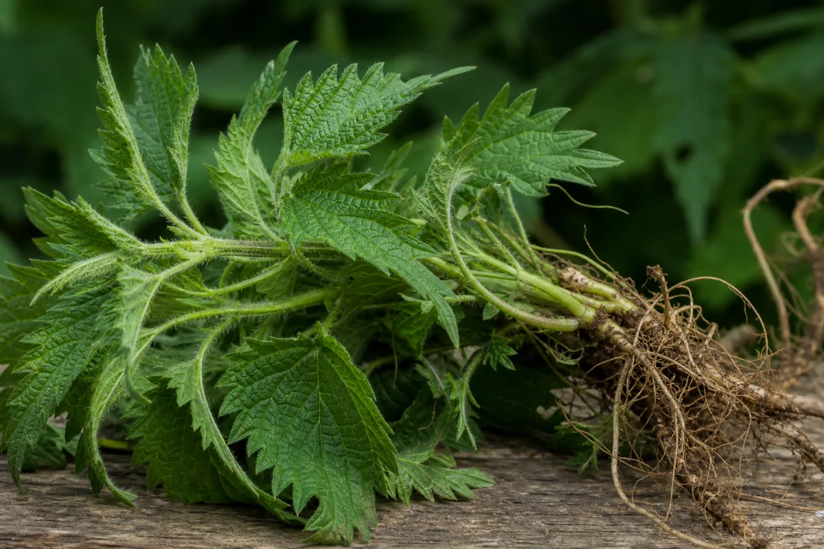 Close-up of stinging nettle (urtica dioica): uses, evidence and safety