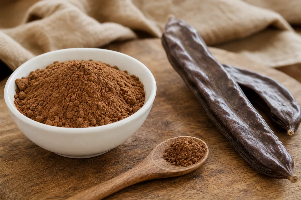 Close-up of carob