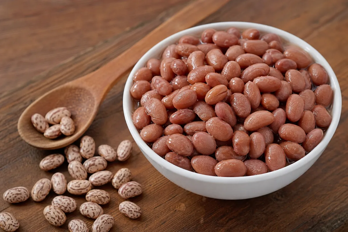Close-up of pinto beans