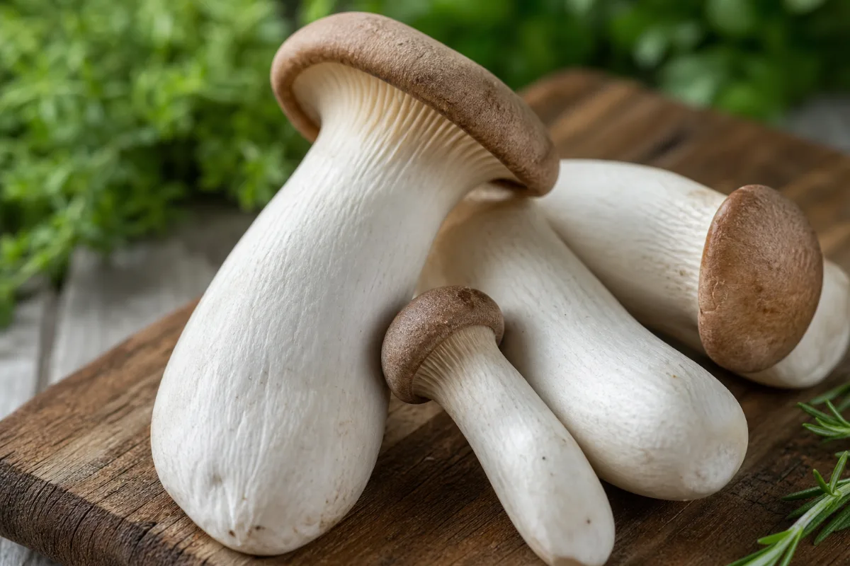 Close-up of king oyster