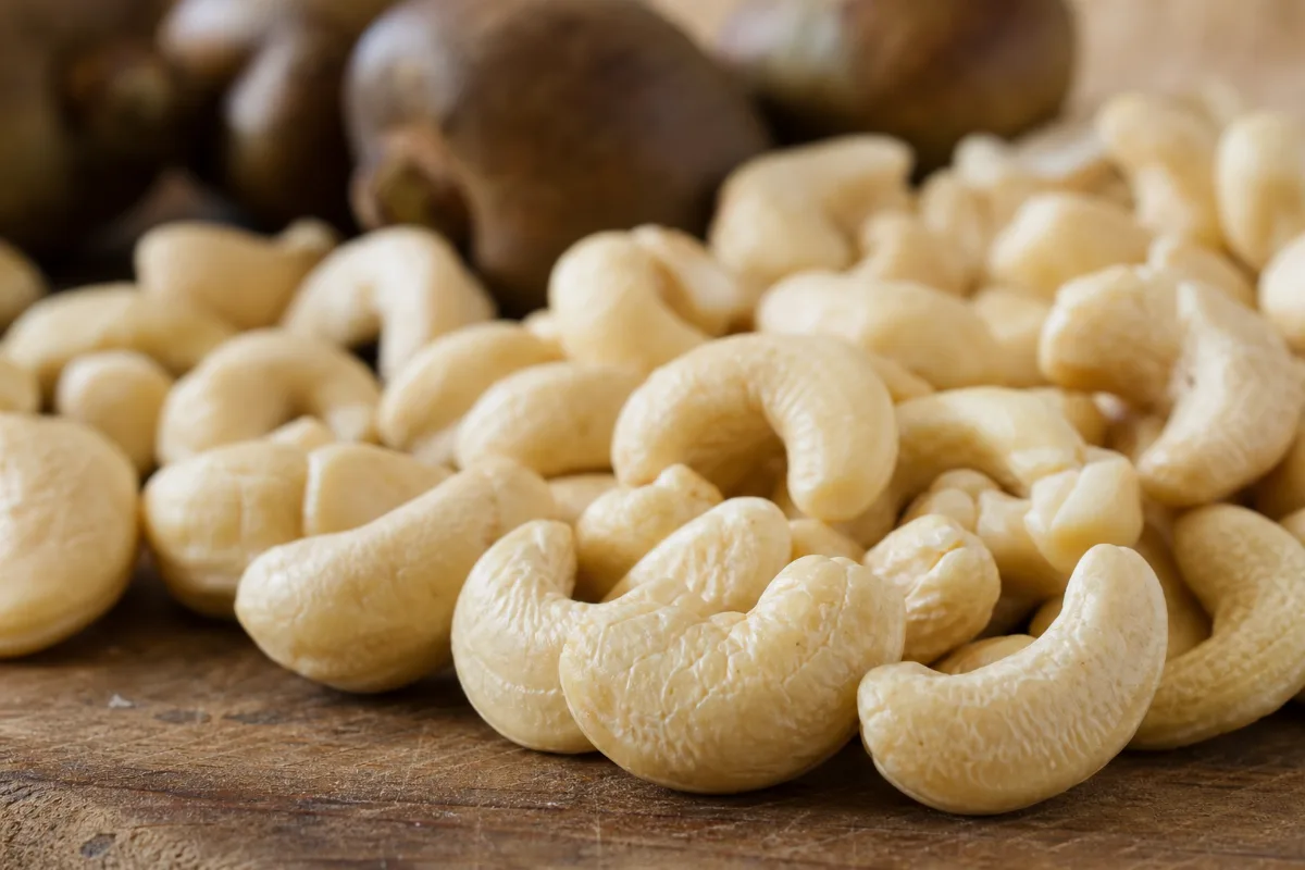 Close-up of cashews