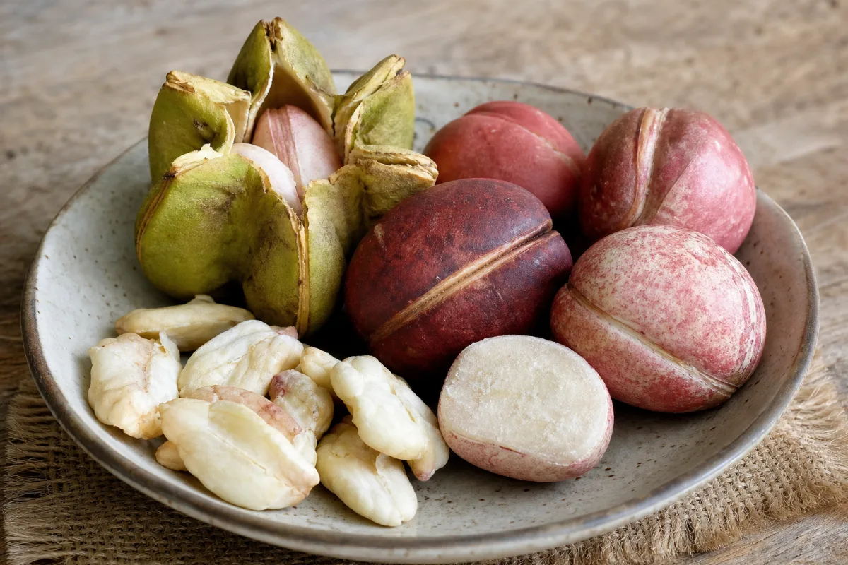 Close-up of kola nuts