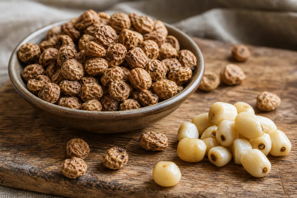 Close-up of tigernuts (chufa)