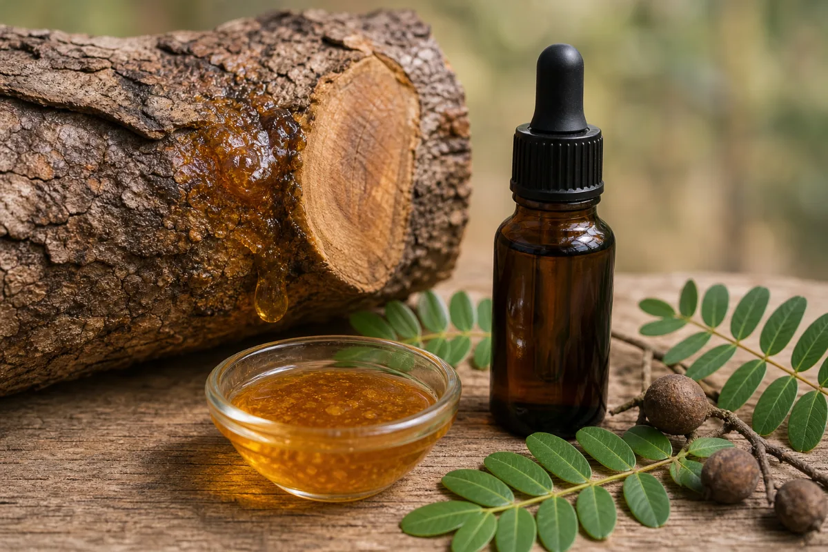 Close-up of copaiba oil (balsam)