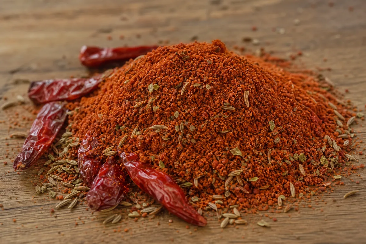 Close-up of chili powder