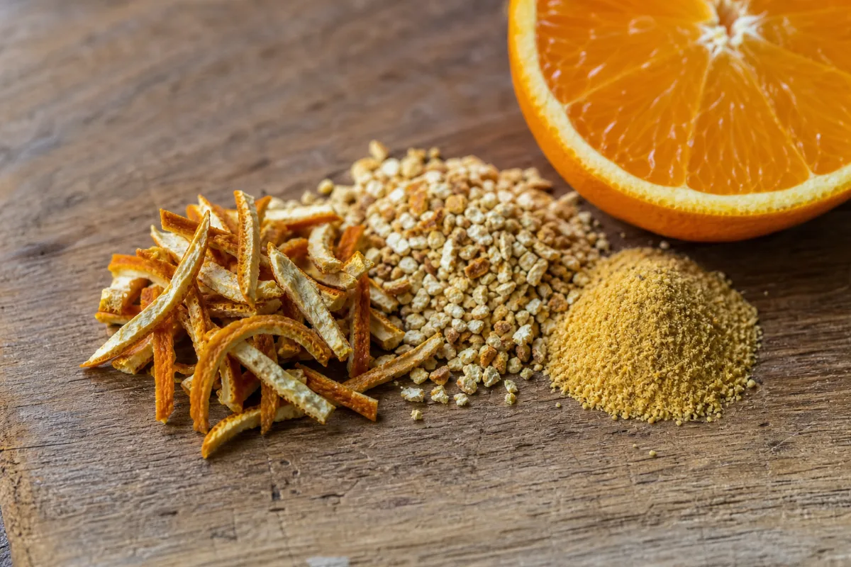 Close-up of dried citrus peel