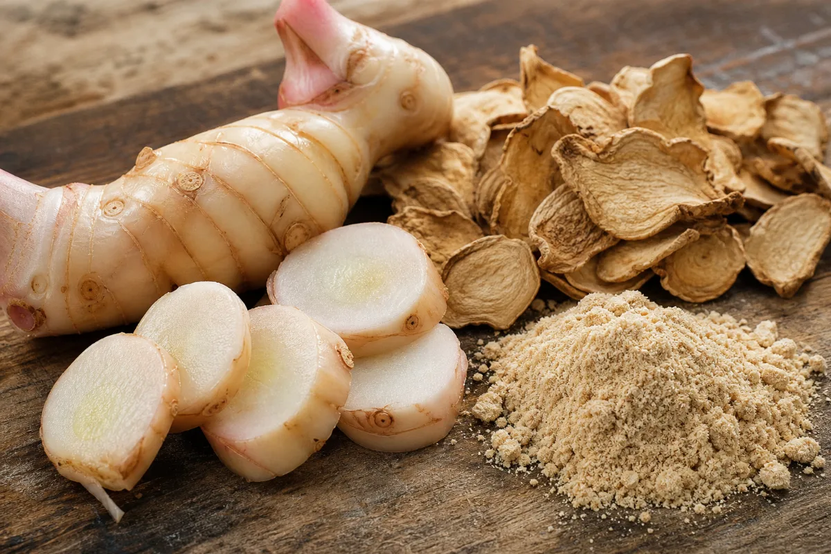 Close-up of galangal