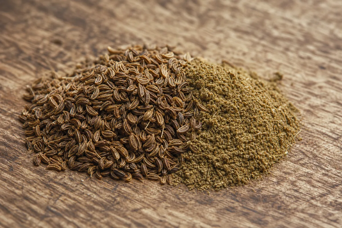 Close-up of lovage seed