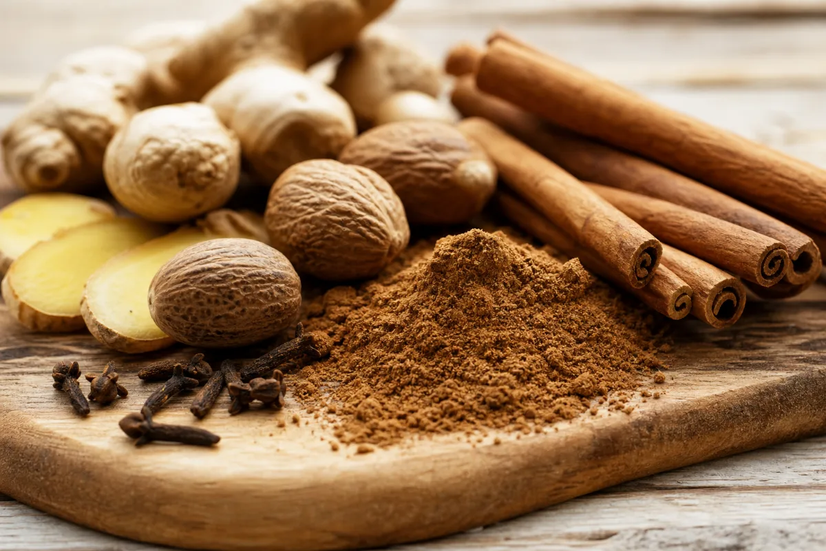 Close-up of pumpkin pie spice