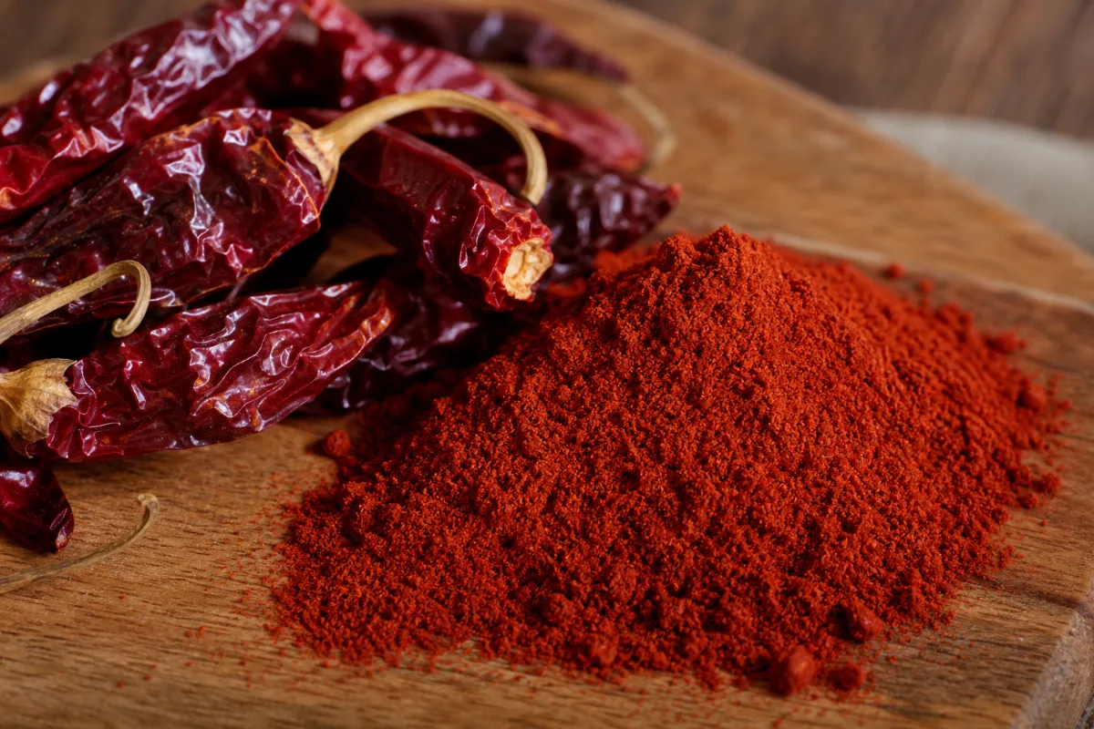 Close-up of smoked paprika (pimentón)