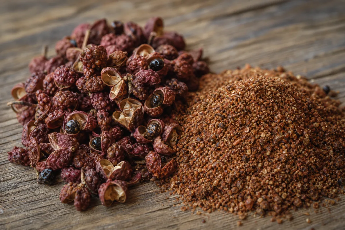 Close-up of sichuan (szechuan) pepper