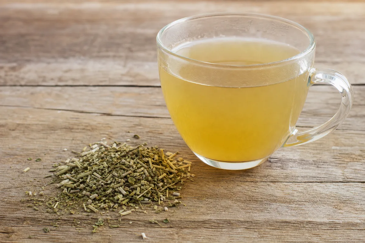 Close-up of yerba mate