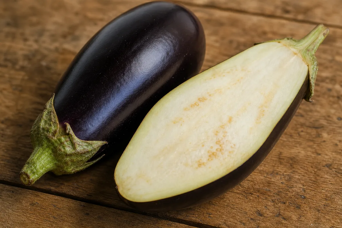 Close-up of eggplant (aubergine)